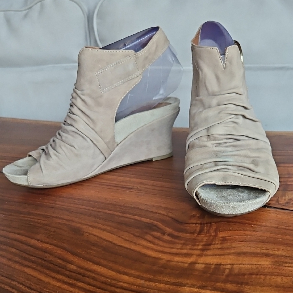 Buttery Suede Wedge Sandals